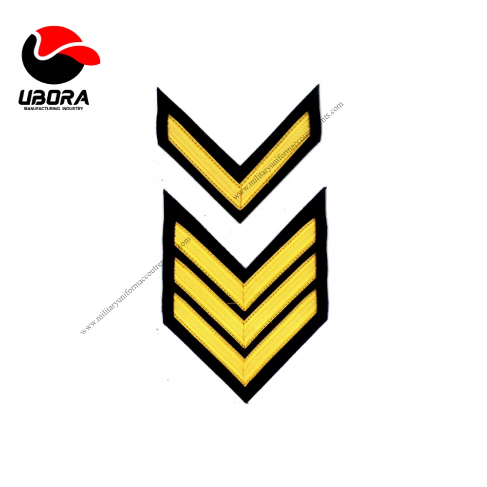 braided Chevron Factory Embroidery Rank Chevron excellent quality Army Dress Uniform Service Stripes